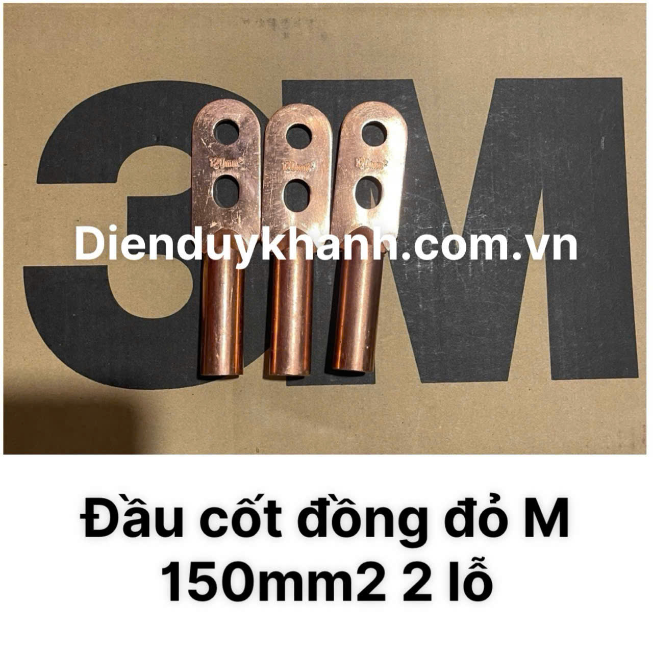 Đầu Cốt Đồng Đúc Đỏ 150mm2 2 Lỗ
